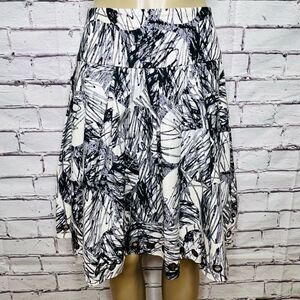 Lavender Label Womens Multicolor Abstract Allover Print A-Line Skirt Size 6